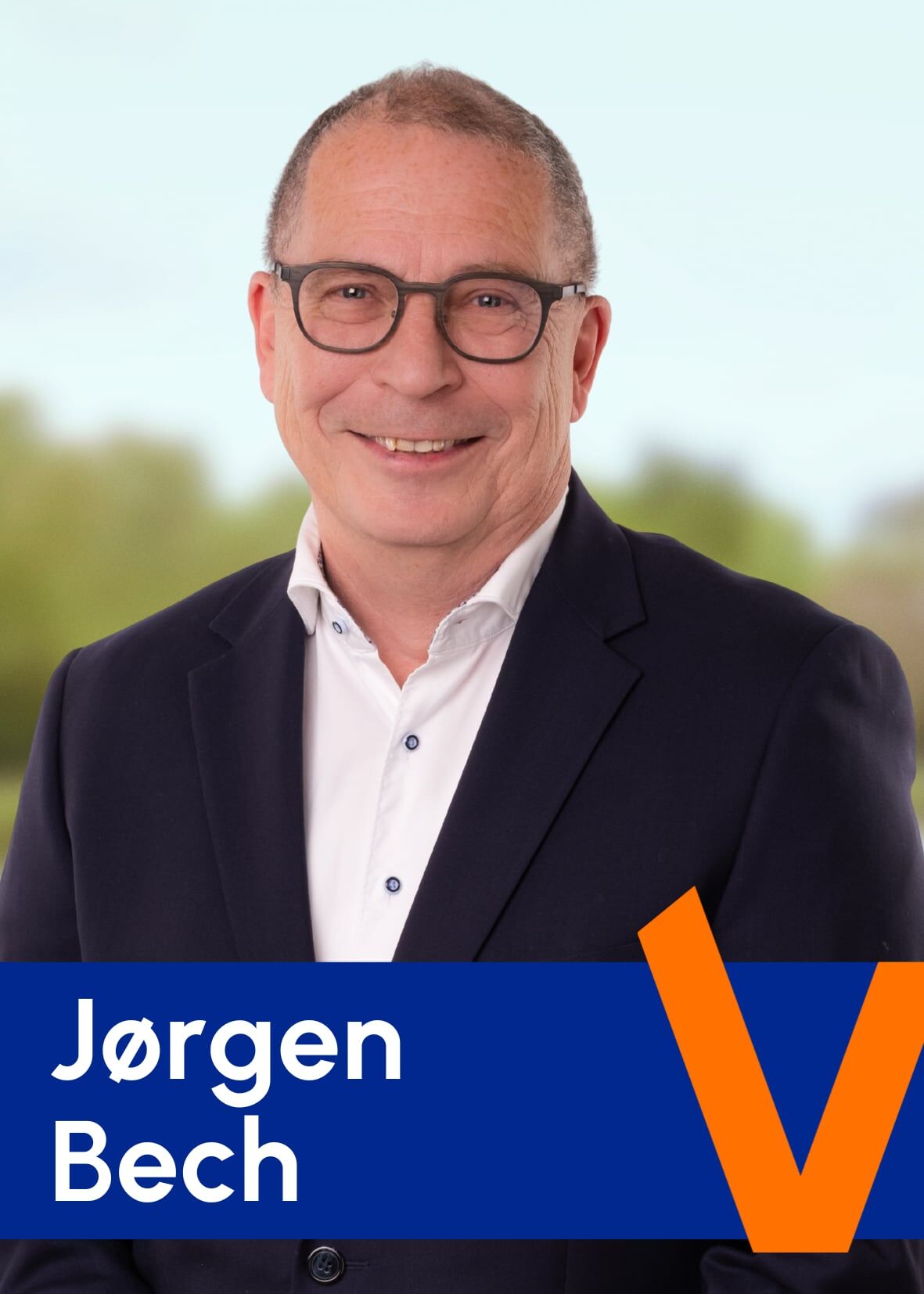 Kandidat Jørgen Bech valgplakat 2025